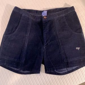 Op Classic Vintage Velvet Corduroy shorts (Navy/Midnight Blue)